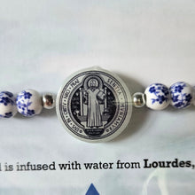Load image into Gallery viewer, HOLY WATER PORCELAIN SAINT BENEDICT BRACELET
