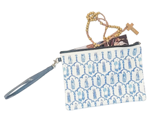 Load image into Gallery viewer, Marian Apparition Wristlet | Catholic Rosary Pouch, Magnificat Bag
