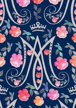 Load image into Gallery viewer, Ave Maria | Catholic Fashion Scarf Auspice Maria Blessed Mother Catholic Monogram Scarf Miraculous Medal
