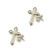 Load image into Gallery viewer, Cross Post Earrings E2528PGF
