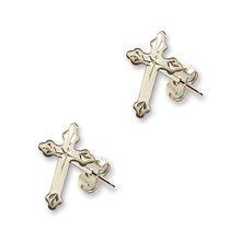 Load image into Gallery viewer, Cross Post Earrings E2531PGF
