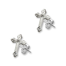 Load image into Gallery viewer, Cross Post Earrings E2531PSS
