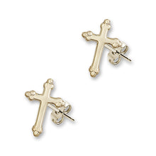 Load image into Gallery viewer, Cross Post Earrings E5415PGF
