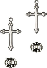 Load image into Gallery viewer, Cross Post Earrings E5415PSS
