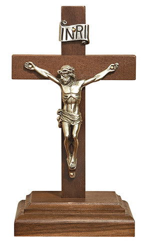 Walnut Standing Crucifix